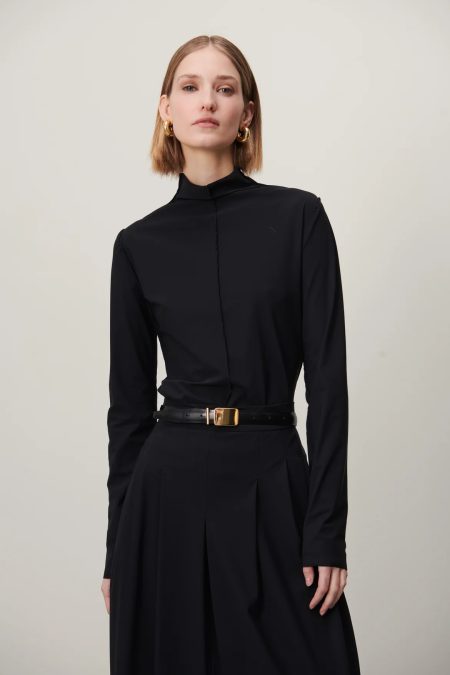 Jane Lushka Zara top technical jersey black