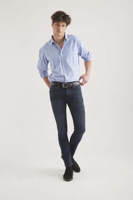 Cup of Joe Leo heren slim-fit jeans blue black