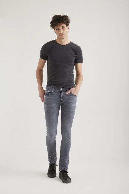 Cup of Joe Leo heren slim-fit jeans smoke grey