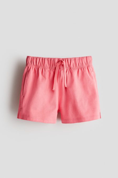H & M - Short van katoenen tricot - Roze