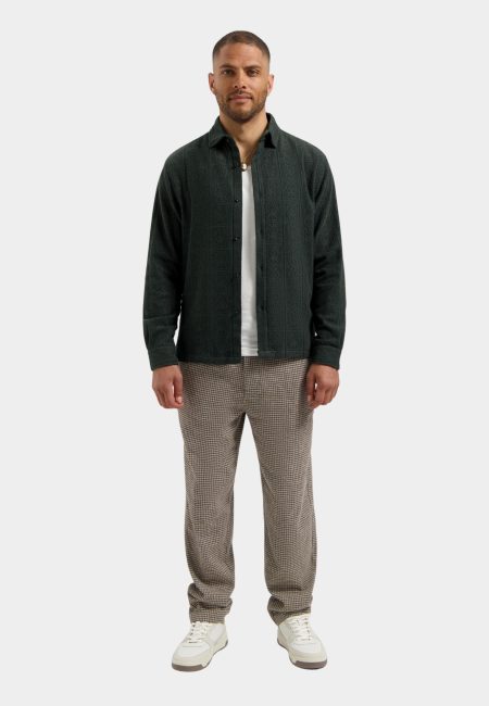 Dstrezzed Casual hemd lange mouw Groen Delan Shirt 303976/562