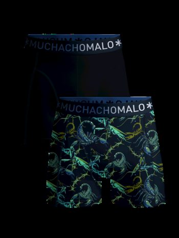 Muchachomalo Scorpion1010-01 print blue 2-pack boxers