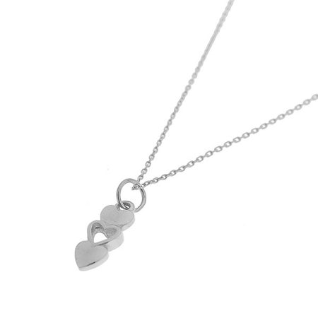 Label Kiki Ketting open heart silver