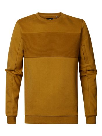 Petrol Industries Heren sweater m-3020-swr329 7121 dark gold