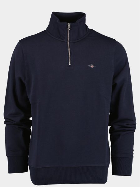 Gant Sweater Blauw reg shield half zip sweat 2008005/433