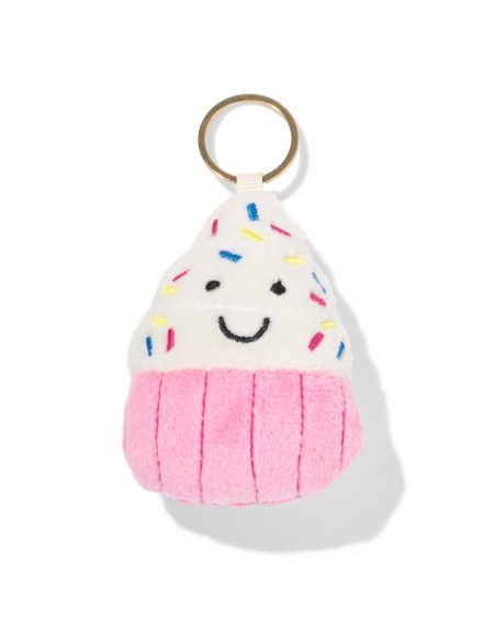 HEMA Sleutelhanger 7.5cm Cupcake Roze