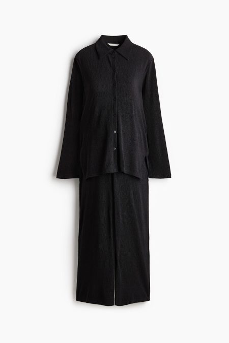 H & M - MAMA Before & After Set van structuurtricot - Zwart