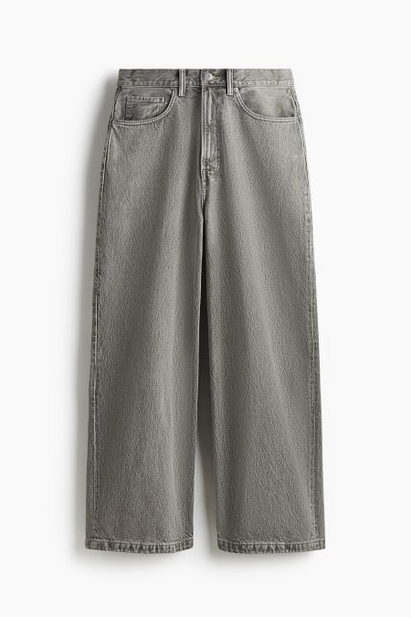 H & M - Super Baggy Jeans - Grijs