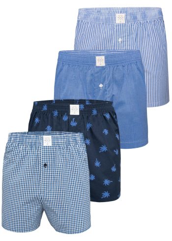 MG-1 Geweven wijde boxershorts heren core 4-pack