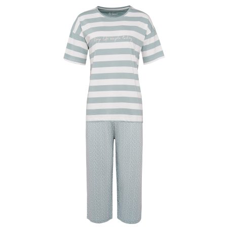 By Louise Dames capri korte pyjama set mint