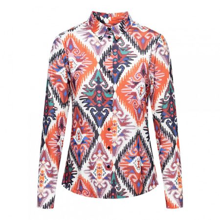 &Co Woman &co woen blouse lotte big ikat navy ulti