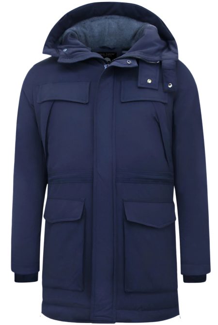 Enos Lange winterjassen met capuchon