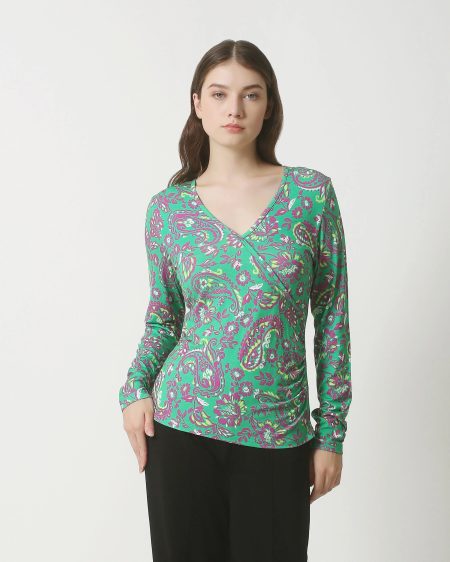 Smashed Lemon 23868 dames top met in paisleyprint