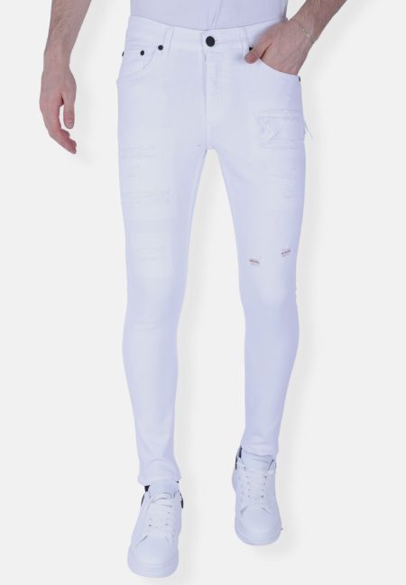 Local Fanatic Te slim fit jeans met scheuren 1090