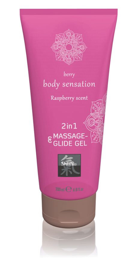 Massage- & Glide Gel 2 in 1 - Framboos