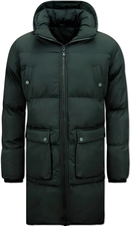 Local Fanatic Lange puffer winterjas met capuchon 3361