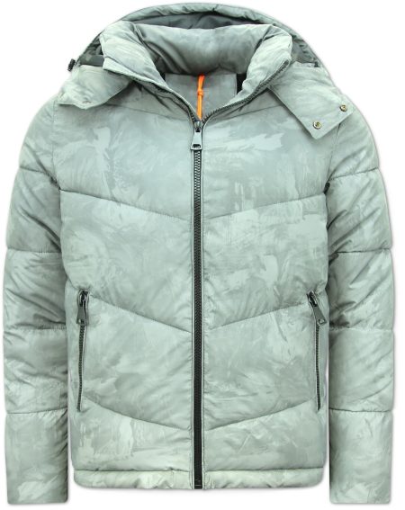 Enos Reflector puffer jas met capuchon