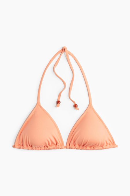 H & M - Padded triangelbikinitop - Oranje