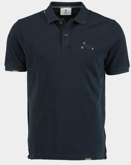 Bos Polo korte mouw Blauw Polo borduur 2824425/220 Navy