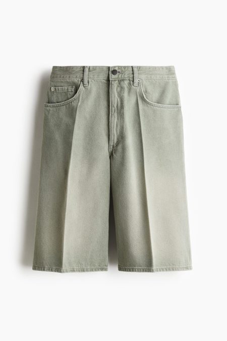 H & M - Denim bermudashort - Groen
