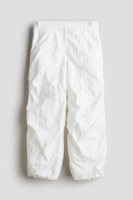 H & M - Nylon parachutebroek - Wit
