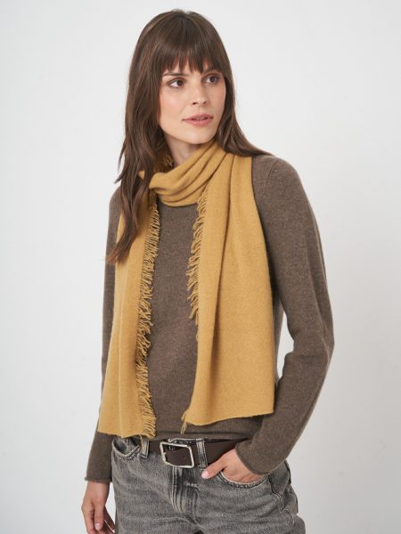 Zachte kasjmier sjaal met franjes - biologisch & elegant