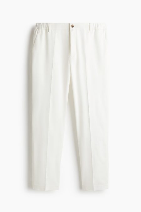 H & M - Cropped broek - Slim Fit - Wit