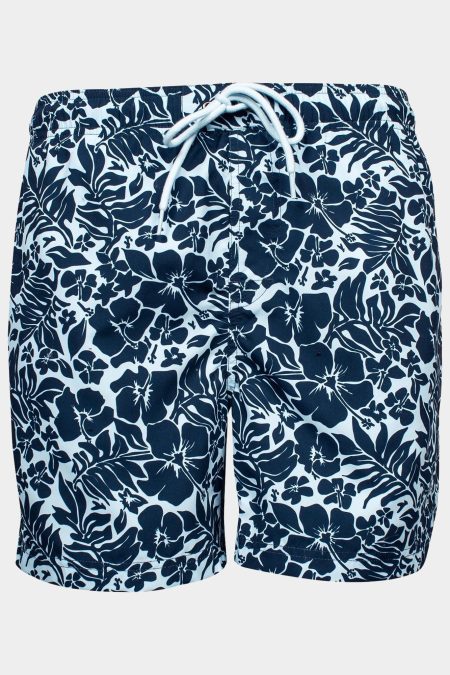 Baileys Zwembroek Blauw Swimshort allover printed "tr 411003/95