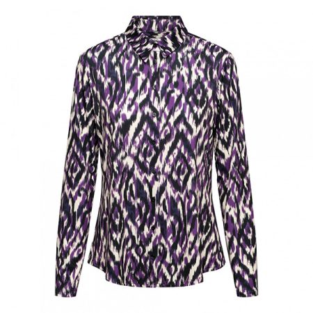 &Co Woman &co women blouse lotte random ikat purple