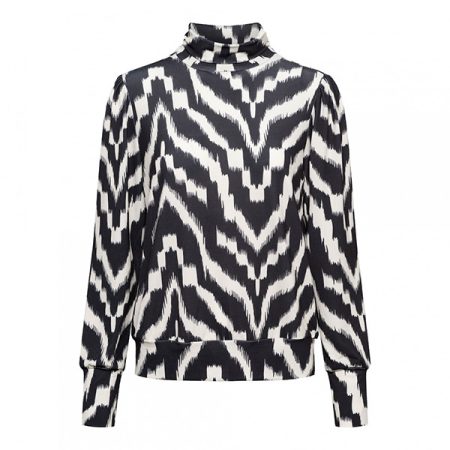 &Co Woman &co women top lilian big ikat black