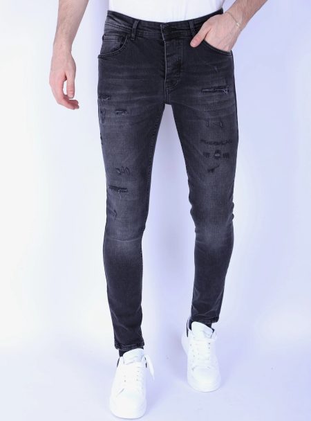 Local Fanatic Ripped jeans voor slim fit met stretch 1104