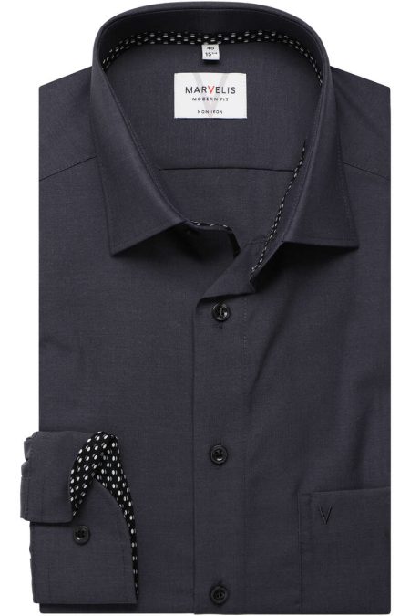 Marvelis Overhemd donkergrijs