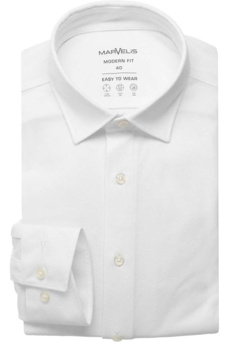 Marvelis Performance Overhemd wit