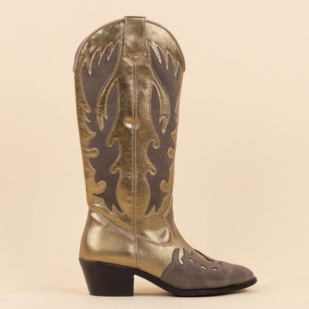 DWRS Label Cowboyboots 28520 regina smoke elefante dames maat: leer