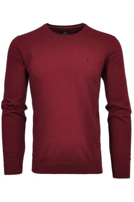 RAGMAN Gebreide trui ronde halsterra rood