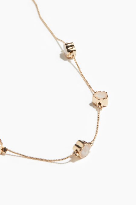 H & M - Halsketting - Wit