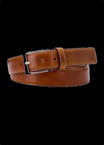 Michaelis Belt leather brushed met stiksel