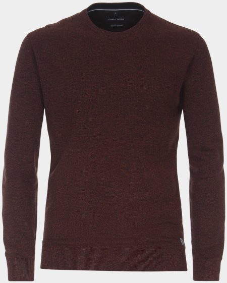 Casamoda Pullover Oranje SNOS Pullover O-Neck 413705800/484