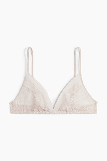 H & M - Kanten soft-bh - Roze