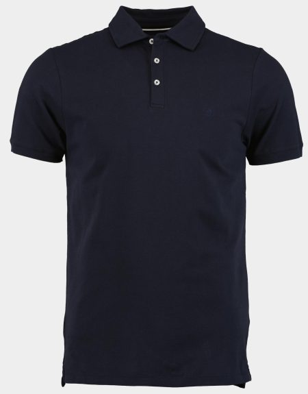 Bos Polo korte mouw Blauw Arto Polo Fine Pique Plain 24108AR22BO/290 navy
