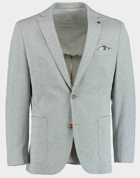 Scotland Blue Colbert Grijs Luka Jersey Jacket 251037LU62SB/939 dusty grey