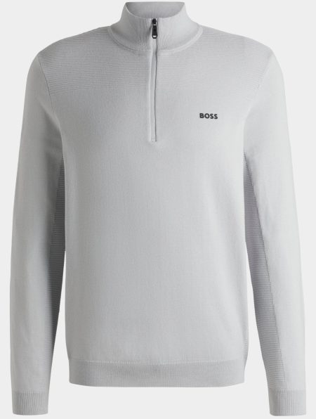 BOSS Green Pullover Grijs Momentum-X_QZ 10252233 01 50498560/054