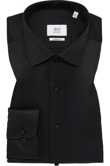 ETERNA 1863 Overhemd zwart