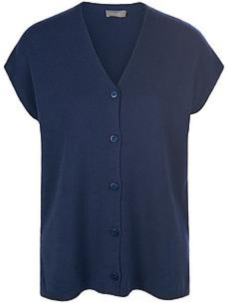 Vest scheerwol en kasjmier Van include blauw