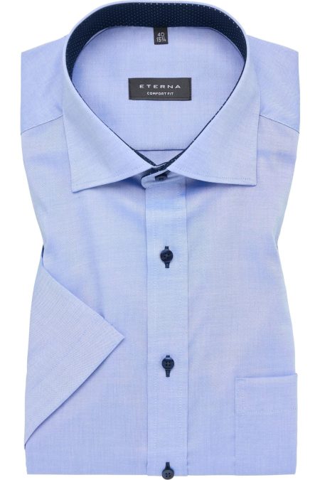 ETERNA Overhemd Korte mouw middenblauw