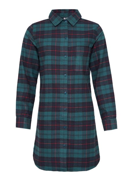 By Louise Dames pyjama nachthemd flanel geruit