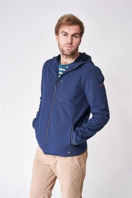 Batela Navy heren softshell jas -