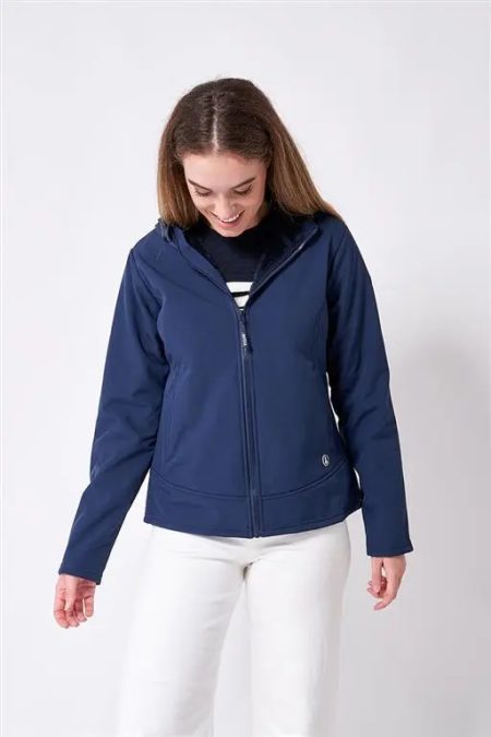 Batela Navy dames softshell jas -