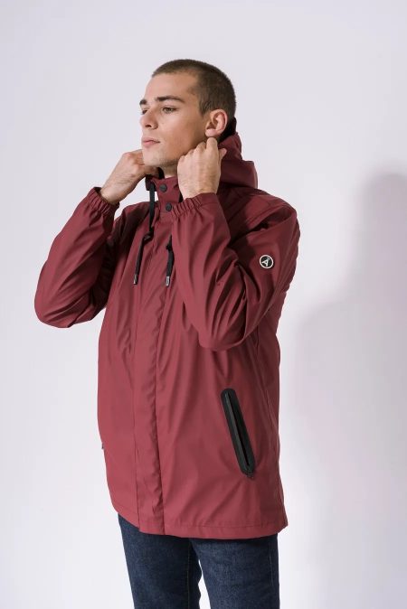 TANTÄ RAINWEAR Burgundy heren winter regenjas gowt tantá rainwear