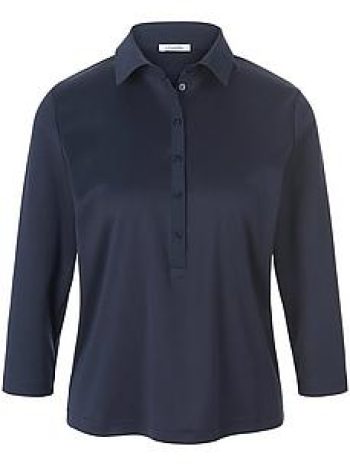 Poloshirt 100% katoen 3/4-mouwen Van Efixelle blauw